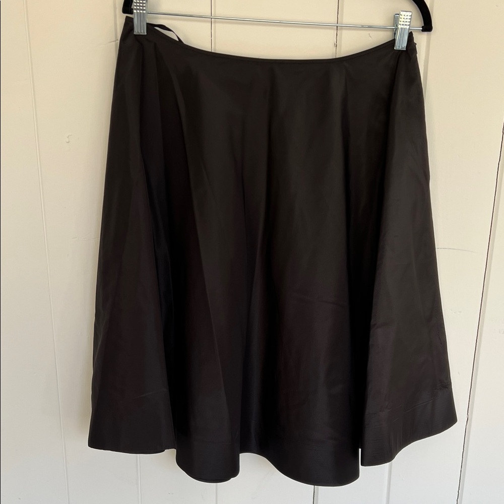 Ralph Lauren Black A-Line Silk Skirt